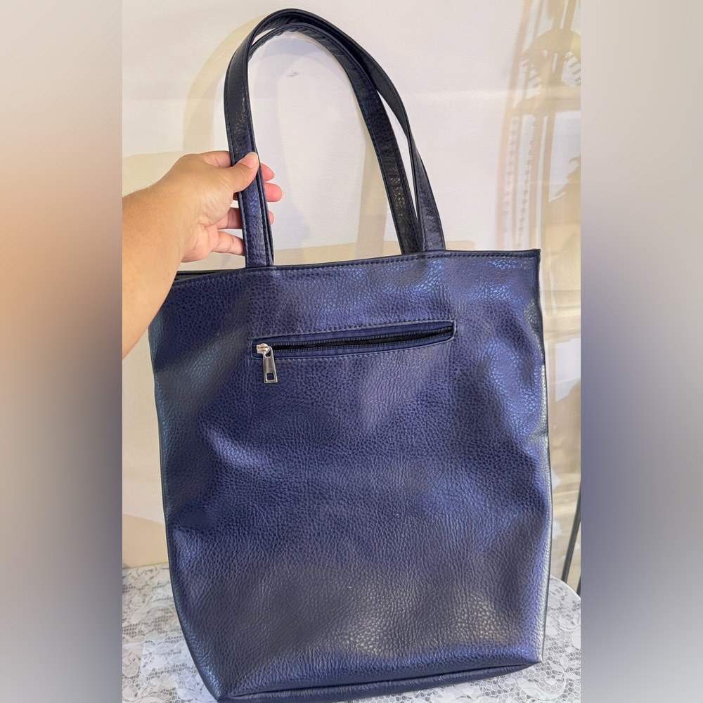 Maalex Leather  Navy Blue Womens Shoulder Bag - Picture 2 of 15
